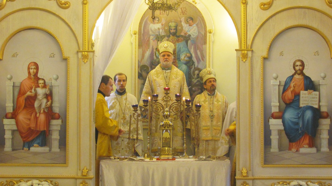Divine Liturgy in the temple of the Transfiguration
