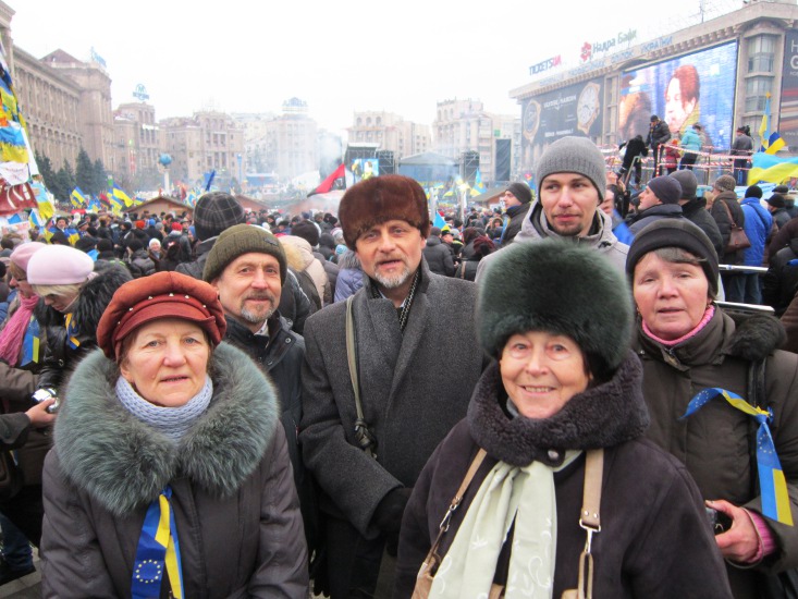 Participating in General Assembly in Kyiv’s Independence Square