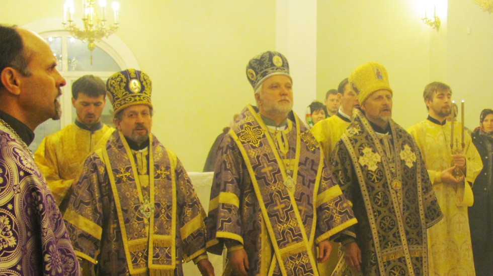 Palm Sunday in the temple of Transfiguration of the Lord