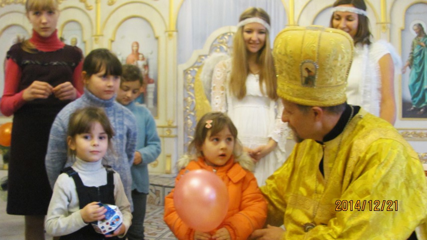 The celebration of the Saint Nicholas Day in the temple Transfiguration of Our Lord