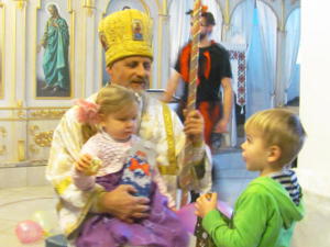 The celebration of the Saint Nicholas Day  in the community the temple of the Transfiguration